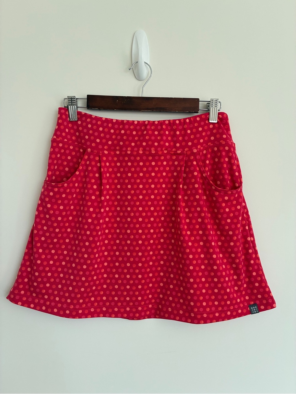 Title Nine Red Polka Dot A-Line Breeze Skirt size small